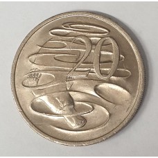 AUSTRALIA 1973 . TWENTY 20  CENTS COIN . PLATYPUS